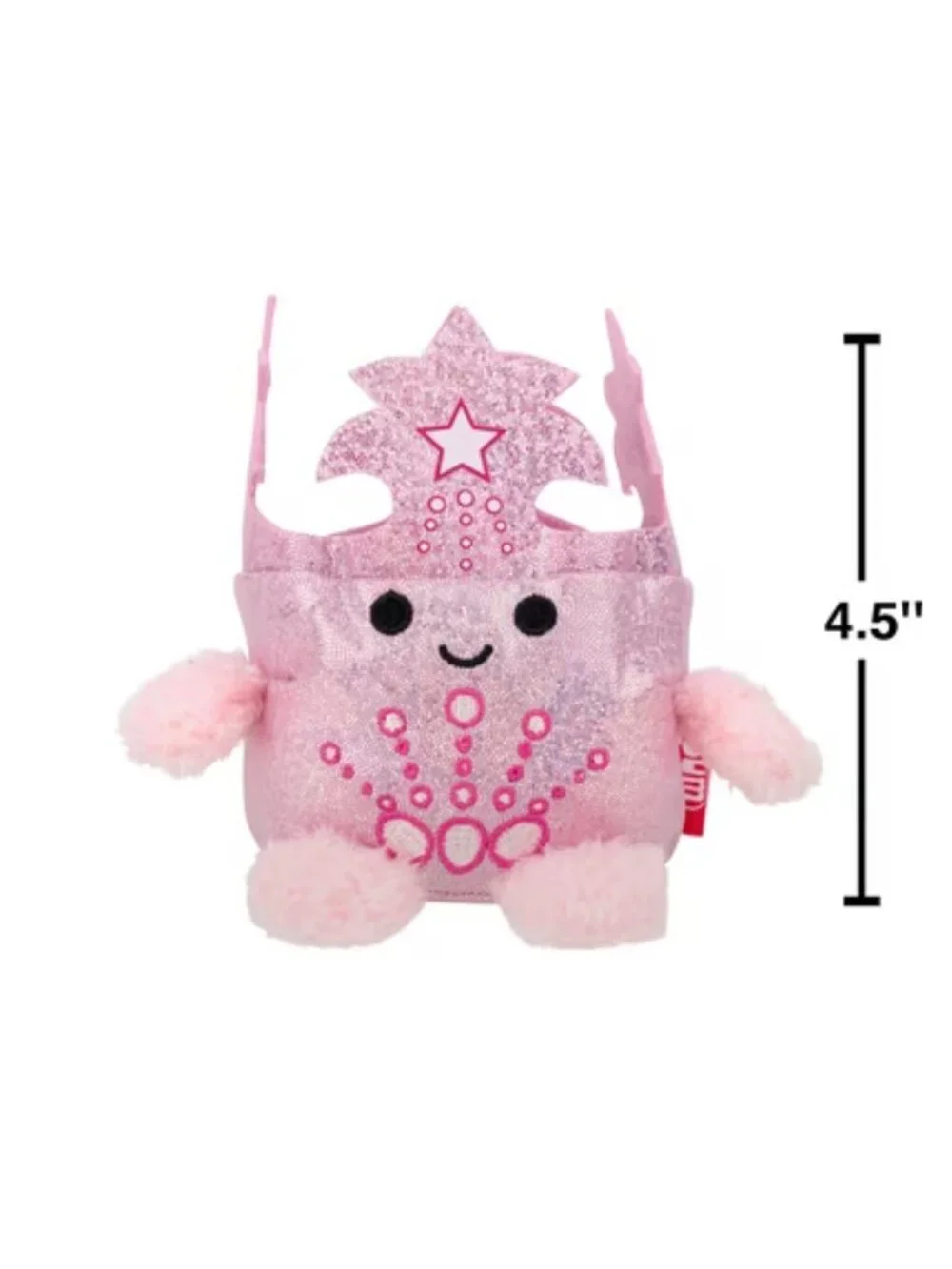 Wizard of Oz Glinda the Good Witch 4.5 Inch Plush Toy With Crown, NWT